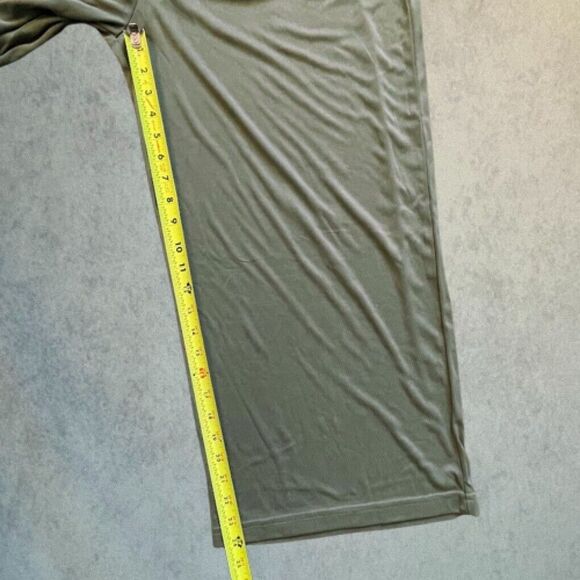 Marine Layer Luxe Rib Jumpsuit Womens Size XL Green Ankle Wide Leg Romper NEW! - Picture 13 of 15